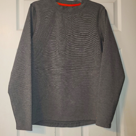Omni Wool Base Layer Shirt Men's Medium Long Sleeve Wool Blend Gray Outdoor - Picture 1 of 7